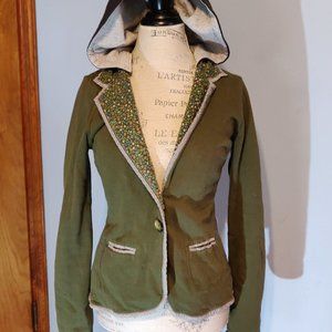 Anthropologie Scrapbook Button Up Sweater Jacket